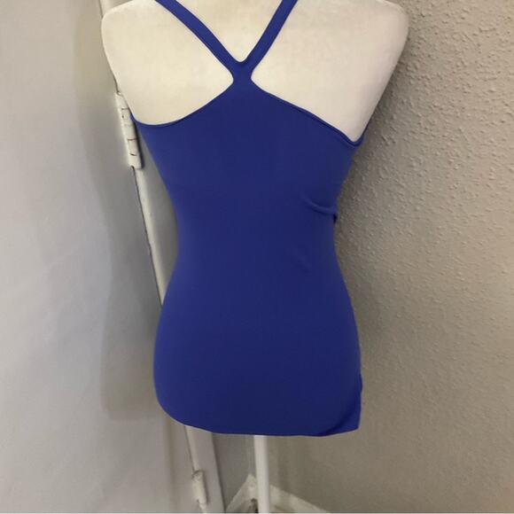 Barely There Blue Spandex Exercise Tank Camisole L Athleisure Activewear Casual - Picture 2 of 8